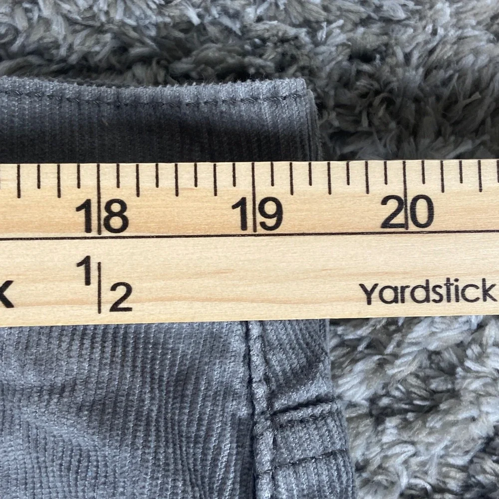 Levis 512 Corduroy Jeans Mens 38x30 Gray Denim Slim Taper Workwear Cotton Blend